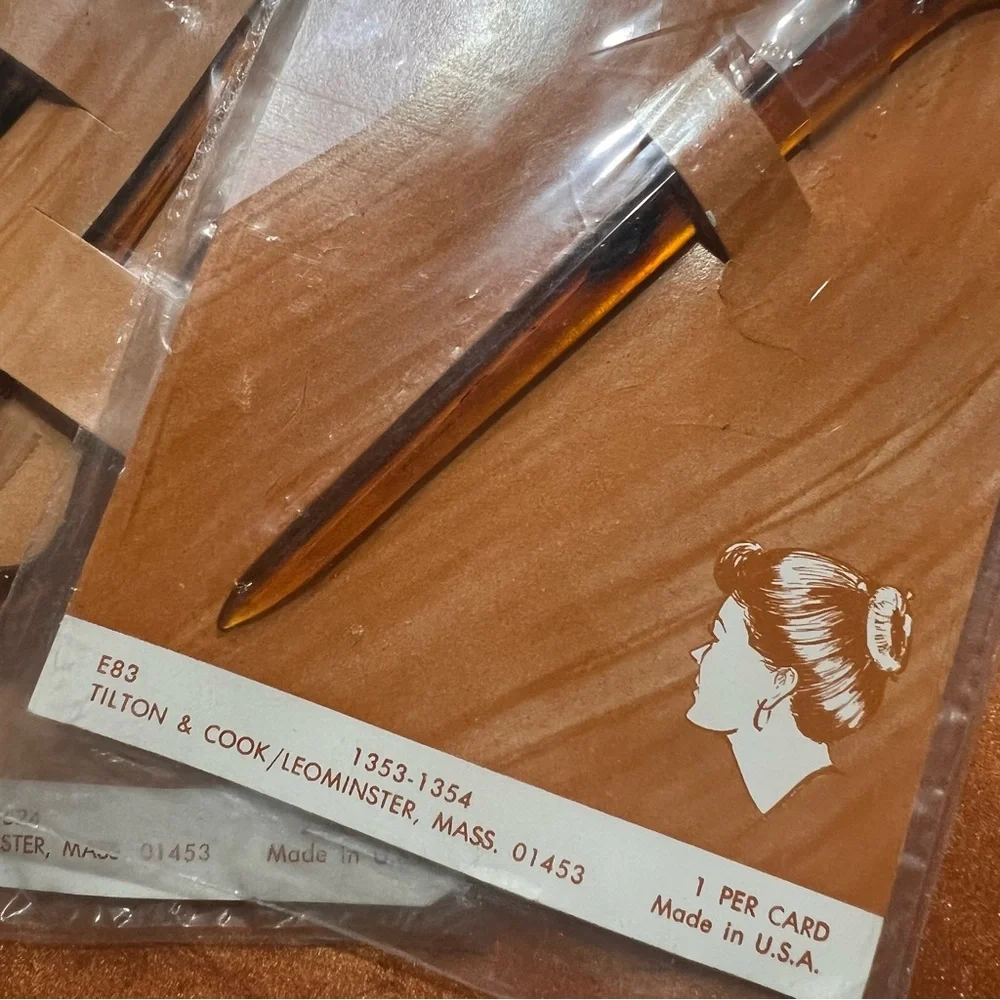 Vintage Holdette Chignon Hair pins new in package Made in USA